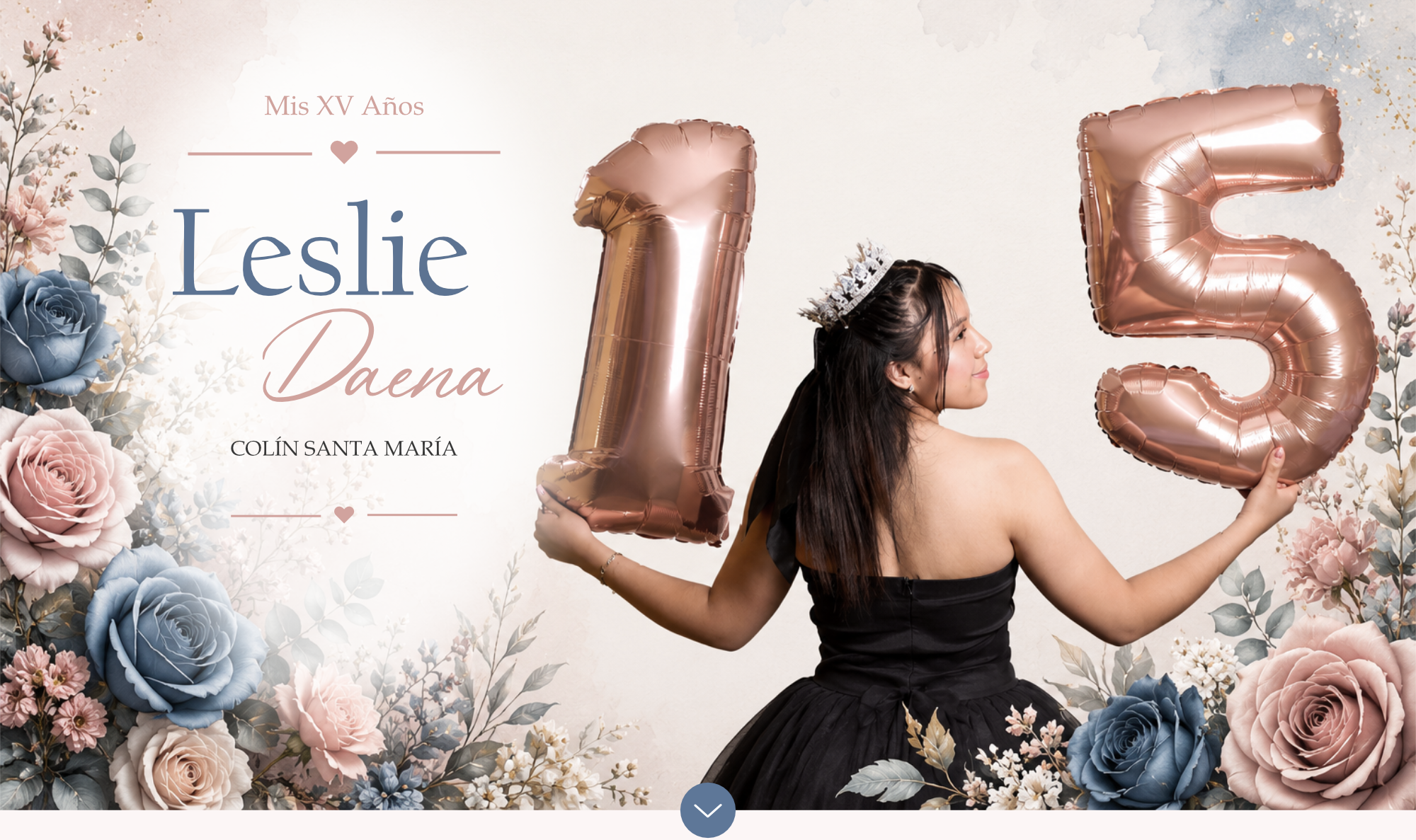 Invitación Digital, Leslie Daena para sus XV Años